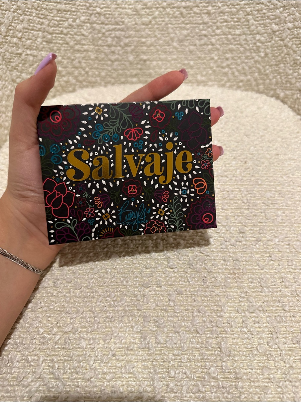 Colourpop Salvaje Floral Phone Case - Black with Gold Lettering